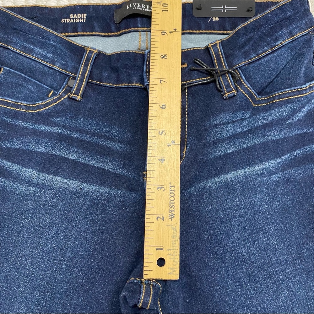 LIVERPOOL Sadie Straight Leg Blue Jeans Size 26 - Picture 4 of 10